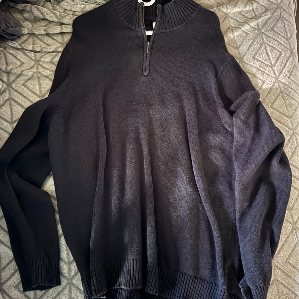 Goodthreads Men's black quarter zip Sweater